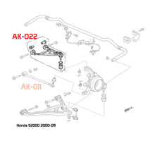 Load image into Gallery viewer, Godspeed Honda S2000 (AP1/AP2) 2000-09 Adjustable Rear Upper Camber Arms With Spherical Bearings