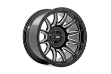 Load image into Gallery viewer, Rough Country 90 Series Wheel Gloss Black / Machined Spokes