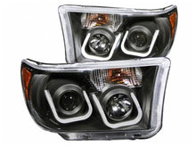 Load image into Gallery viewer, Anzo Black U-Bar Projector Headlights 2007-2013 Toyota Tundra