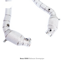 Load image into Gallery viewer, High Flow Catted T304 Stainless Downpipe for Mercedes Benz G500 W463A 4.0T