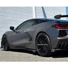 Load image into Gallery viewer, Dry Carbon Fiber Side Skirts Extension Panel for Chevrolet Corvette C8