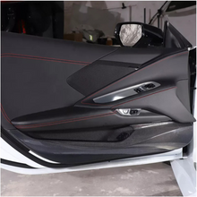 Load image into Gallery viewer, Dry Carbon Fiber Door Anti‑Kick Panel Cover V2 for Chevrolet Corvette C8