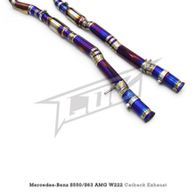 Load image into Gallery viewer, Titanium Valved Catback Exhaust System for Mercedes Benz S550 S500 S63 AMG W222 4.7T 5.5T