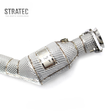 Load image into Gallery viewer, High‑Flow Catted Stainless Steel Downpipe for Jaguar F‑TYPE 3.0T