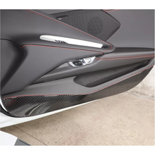 Load image into Gallery viewer, Dry Carbon Fiber Door Anti‑Kick Panel Cover for Chevrolet Corvette C8
