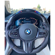 Load image into Gallery viewer, Carbon Fiber Steering Wheel w/ LED Display (Heated) for BMW G20 G80 G82 G83 3 Series M3 M4