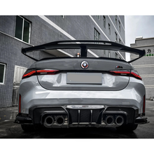 Load image into Gallery viewer, Prepreg Carbon Fiber TK Aggressive Large Rear Trunk Wing for BMW G80 M3 G82