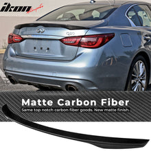 Load image into Gallery viewer, 2014-2024 Infiniti Q50 Sedan Japanese Style Trunk Spoiler Carbon Fiber