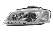 Load image into Gallery viewer, Audi A3 (8P 8PA) Chrome LED Headlights with Daytime Running Lights (2008-2012)