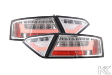 Load image into Gallery viewer, Audi A5 (B8 - 8T) Coupe Chrome Clear LED Bar Taillights (2007-2011)- For Halogen Models