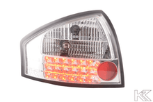 Load image into Gallery viewer, Audi A6 (C5/4B) Sedan Chrome Clear LED Taillights Set (1997-2003)