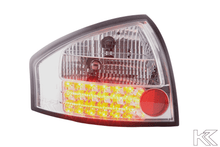 Load image into Gallery viewer, Audi A6 (C5/4B) Sedan Chrome Clear LED Taillights Set (1997-2003)