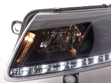 Load image into Gallery viewer, Audi A6 (C6 4F) Black Xenon LED Headlights with Daytime Running Lights (2004-2008)