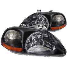 Load image into Gallery viewer, Anzo 1996-1998 Honda Civic Crystal Headlights Black