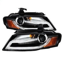Load image into Gallery viewer, Spyder Audi A4 09-12 Projector Headlights Xenon/HID Model Only - DRL LED Blk PRO-YD-AA408-HID-DRL-BK 5080752