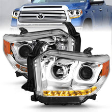 Load image into Gallery viewer, Anzo 2014-2015 Toyota Tundra Projector Headlights w/ U-Bar Chrome w/ DRL