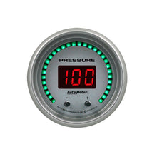 Load image into Gallery viewer, Autometer 52.4mm Silver Switchable 0-1600 PSI/0-110 BAR Fluid Pressure UltraLite Elite Digital Gauge 6752-UL