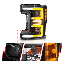 Load image into Gallery viewer, Anzo LED Headlights 17-18 Ford F-250 Projector Plank-Style