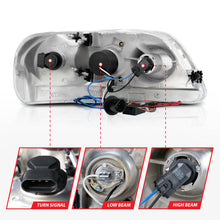 Load image into Gallery viewer, Anzo 1997.5-2003 Ford F-150 Projector Headlights w/ Halo Chrome 1pc