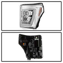 Load image into Gallery viewer, Spyder Ford F250/350/450 11-16 V2 High-Power LED Headlights-White Light Bar-Chrome PRO-YD-FS11V2PL-C 5087881