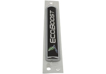 Load image into Gallery viewer, Ford Racing Black/Silver EcoBoost Emblem 3-1/2in x 9/16in - Set of 2 M-1447-EBBLK