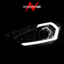 Load image into Gallery viewer, ANZO 2014-2016 Kia Forte Projector Headlights w/ Light Bar Chrome Housing 121561