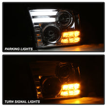 Load image into Gallery viewer, Spyder Dodge Ram 13-15 Projector Headlights Light Bar DRL Chrome PRO-YD-DR13-LBDRL-C 5080905