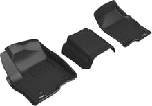 Load image into Gallery viewer, 3D MAXpider 19-21 GMC Sierra Silverado Double/Crew Bench Seat Kagu 1st Row Floormats - Black L1GM02411509