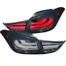 Load image into Gallery viewer, Anzo 2011-2013 Hyundai Elantra LED Taillights Smoke 4pc