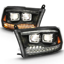Load image into Gallery viewer, ANZO 2009-2018 Dodge Ram 1500 Projector H.L. Switchback Chrome Amber 111442
