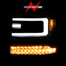 Load image into Gallery viewer, ANZO 16-18 Chevy Silverado1500 (Factory HID Models) LED Prj Light Bar Style Headlights Chrome - Pair 111625A