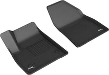 Load image into Gallery viewer, 3D MAXpider 20-21 Cadillac XT6 Kagu 1st Row Floormats - Black L1CD02111509