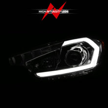 Load image into Gallery viewer, ANZO 2014-2016 Kia Forte Projector Headlights w/ Light Bar Chrome Housing 121561