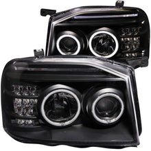 Load image into Gallery viewer, Anzo 2001-2004 Nissan Frontier Projector Headlights w/ Halo Black (CCFL)