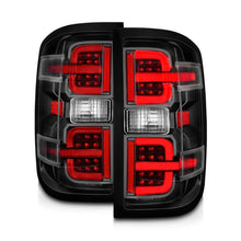 Load image into Gallery viewer, ANZO 15-19 Chevy Silverado 2500HD/3500HD (Halgn Only) LED Tail Lights w/Black Light Bar &amp; Clear Lens 311425
