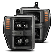 Load image into Gallery viewer, AlphaRex 08-10 Ford F250-550 NOVA-Series LED Projector Headlights Alpha-Blk w/Activ Light/Seq Signal 880311 *Discontinued