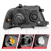 Load image into Gallery viewer, Anzo 2003-2006 Lincoln Navigator Crystal Headlights Black