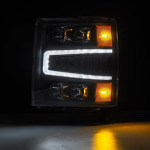 Load image into Gallery viewer, AlphaRex 04-15 Chevy 1500HD NOVA-Series LED Proj Headlights Black w/Activ Light/Seq Signal &amp; SB DRL 880239 *Discontinued