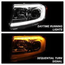 Load image into Gallery viewer, Spyder 11-13 Jeep Grand Cherokee - Light Bar Proj Headlights - Halo Model - Chro - PRO-YD-JGC11-LB-C 5085801