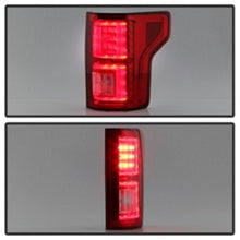 Load image into Gallery viewer, Spyder Ford F150 2015-2017 Light Bar LED Tail Lights - Red Clear ALT-YD-FF15015-LBLED-RC 5083692