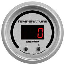 Load image into Gallery viewer, Autometer 52.4mm Silver Switchable 60-340 Degrees F/40-170 Degrees C Ultra-Lite Elite Digital Gauge 6754-UL