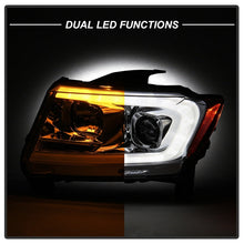 Load image into Gallery viewer, Spyder 11-13 Jeep Grand Cherokee - Light Bar Proj Headlights - Halo Model - Chro - PRO-YD-JGC11-LB-C 5085801