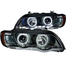 Load image into Gallery viewer, Anzo 2000-2003 BMW X5 Projector Headlights w/ Halo Black