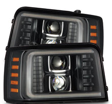 Load image into Gallery viewer, AlphaRex 92-96 Ford F-Series/Bronco PRO-Series Proj Headlight Blk w/Seq. Sig &amp; DRL 880266 *Discontinued