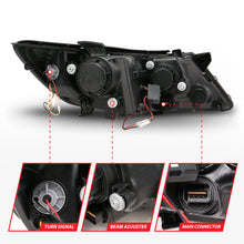 Load image into Gallery viewer, Anzo 2011-2013 Kia Optima Projector Headlights w/ Halo Black (CCFL)