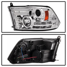 Load image into Gallery viewer, Spyder Dodge Ram 13-15 Projector Headlights Light Bar DRL Chrome PRO-YD-DR13-LBDRL-C 5080905