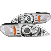 Load image into Gallery viewer, Anzo 1994-1998 Ford Mustang Projector Headlights w/ Halo Chrome 1pc