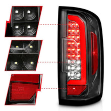 Load image into Gallery viewer, ANZO 15-21 Chevrolet Colorado Full LED Tail Lights w/ Red Lightbar Black Housing Clear Lens 311432