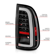 Load image into Gallery viewer, ANZO 00-06 Toyota Tundra LED Taillights w/ Light Bar Black Housing Clear Lens 311411