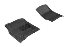 Load image into Gallery viewer, 3D MAXpider 2014-2020 Chevrolet Silverado Double Cab/Crew Cab Kagu 1st Row Floormat - Black L1CH03911509